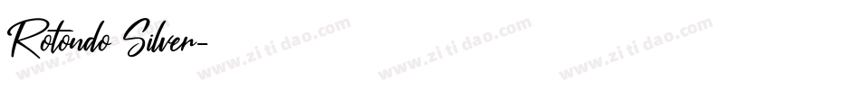 Rotondo Silver字体转换